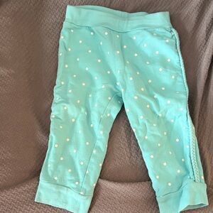 Carter's Aqua Polka Dot Kids Casual Bottoms